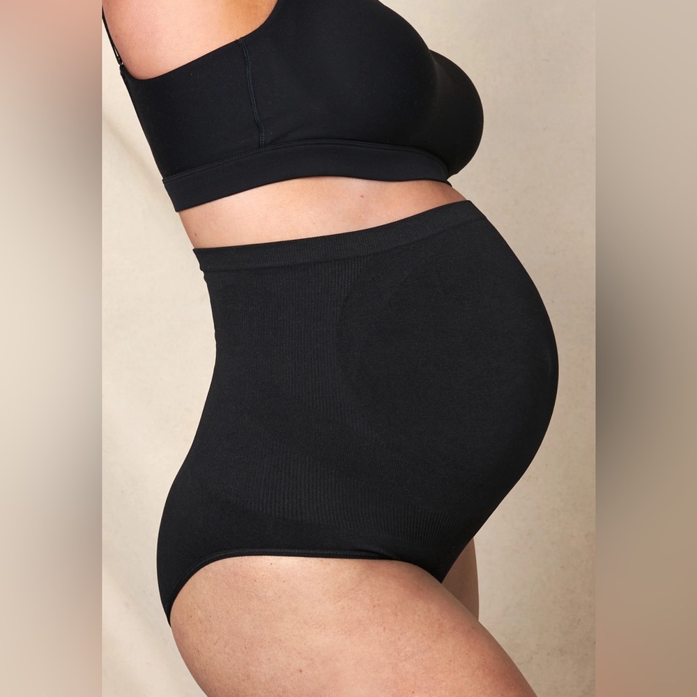 NWT BLANQI Seamless Maternity Over Belly Support Panties (Black)- size S - Picture 5 of 12
